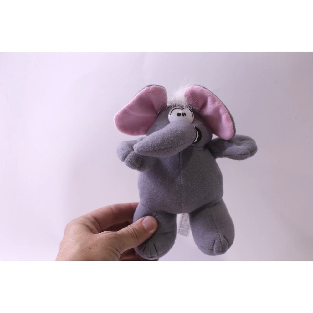 Animal Crackers, Eugene Elephant, Small Plush, with Suction Cup, Jae Mi Son